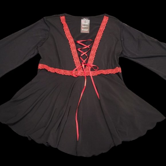 Dare to Wear Ruby Bewitched Top 3X 18 20 - Picture 7 of 16